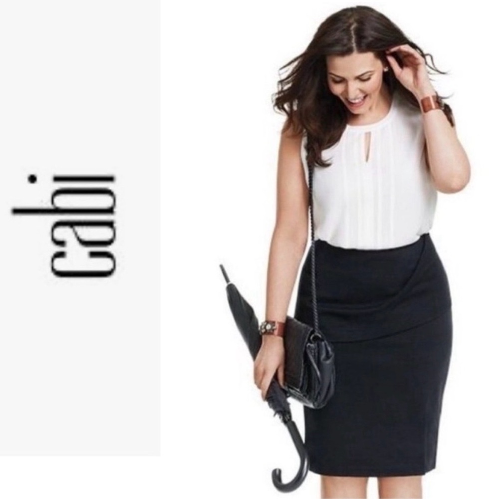 CAbi Adore Sleeveless Hi Lo Blouse